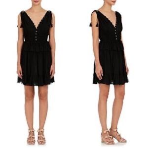 Ulla Johnson Dress Mini Silk Fuffle Noelle US S or XS